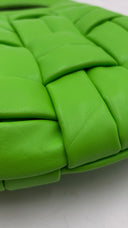 Borsa intrecciata verde mela THEMOIRè