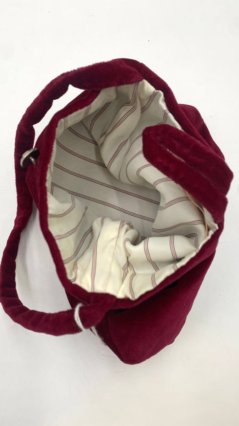 Borsa a mano in velluto