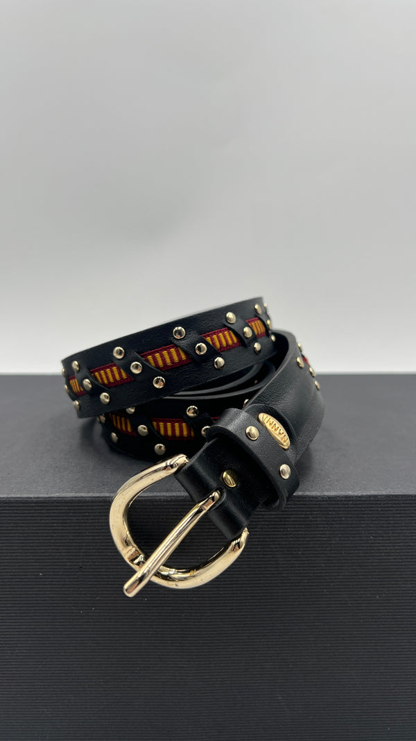 Cintura a intreccio nera