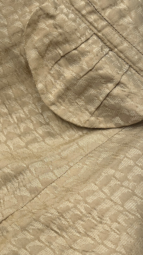 Giacca jacquard dorata