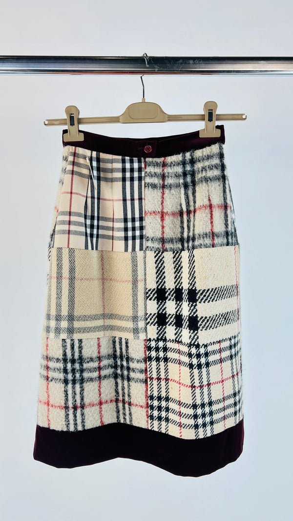 Gonna midi patchwork tartan