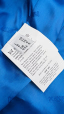Giacca in velluto blu elettrico MOSCHINO COUTURE