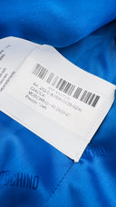 Giacca in velluto blu elettrico MOSCHINO COUTURE