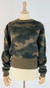 Maglione cropped camouflage