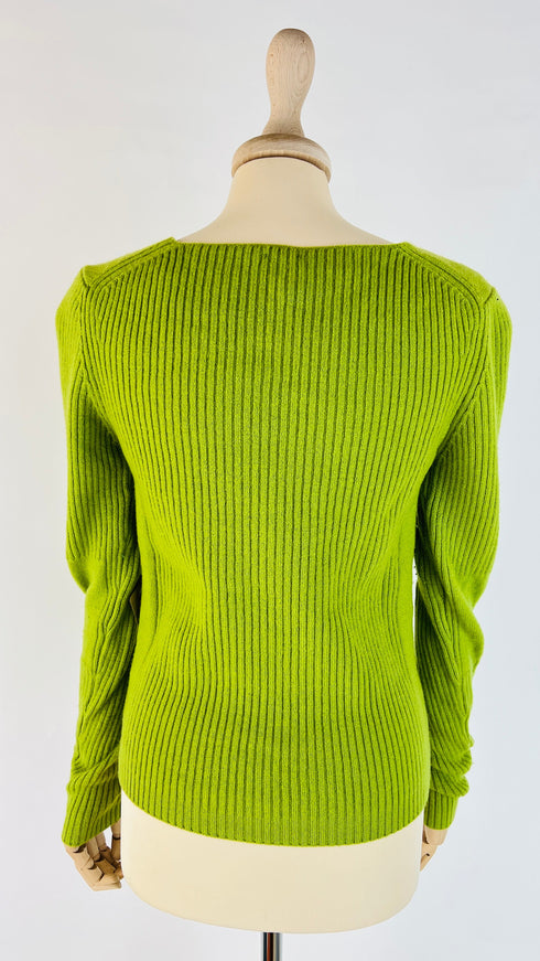 Maglia V a coste