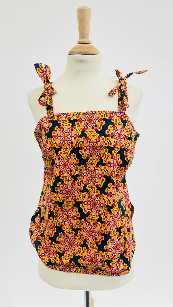 Top stampa multicolor