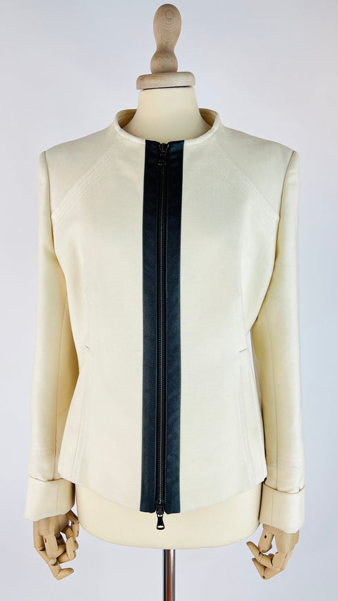 Giacca in lana con zip