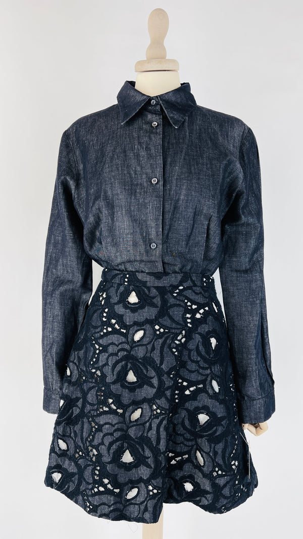 Abito corto denim