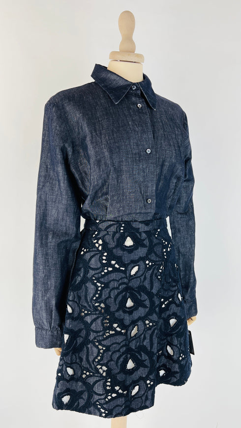 Abito corto denim