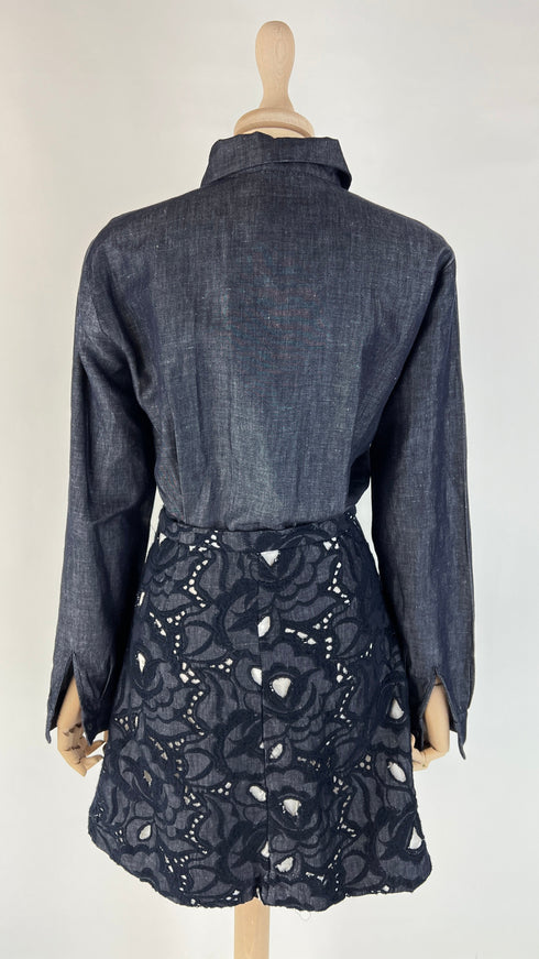 Abito corto denim