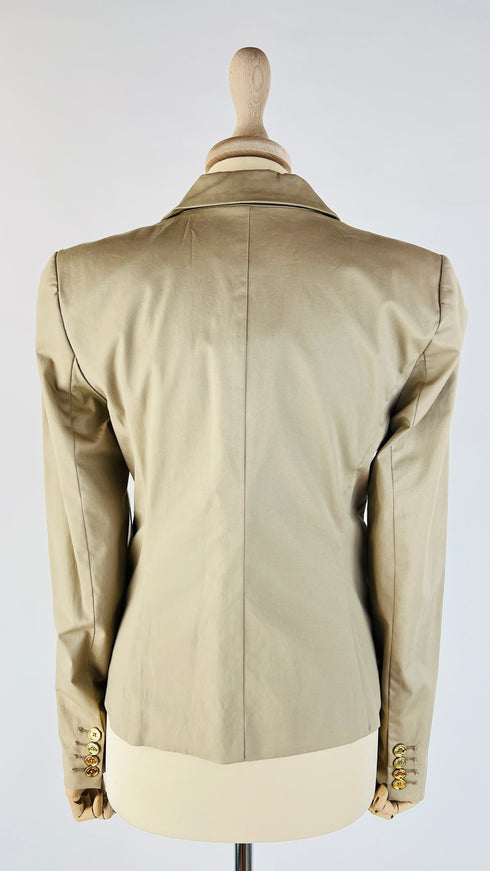 Blazer corto con cartellino