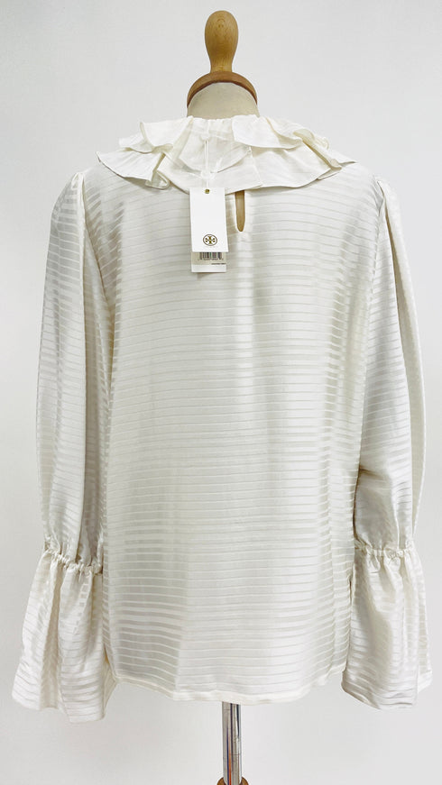 Camicia a rouches con cartellino