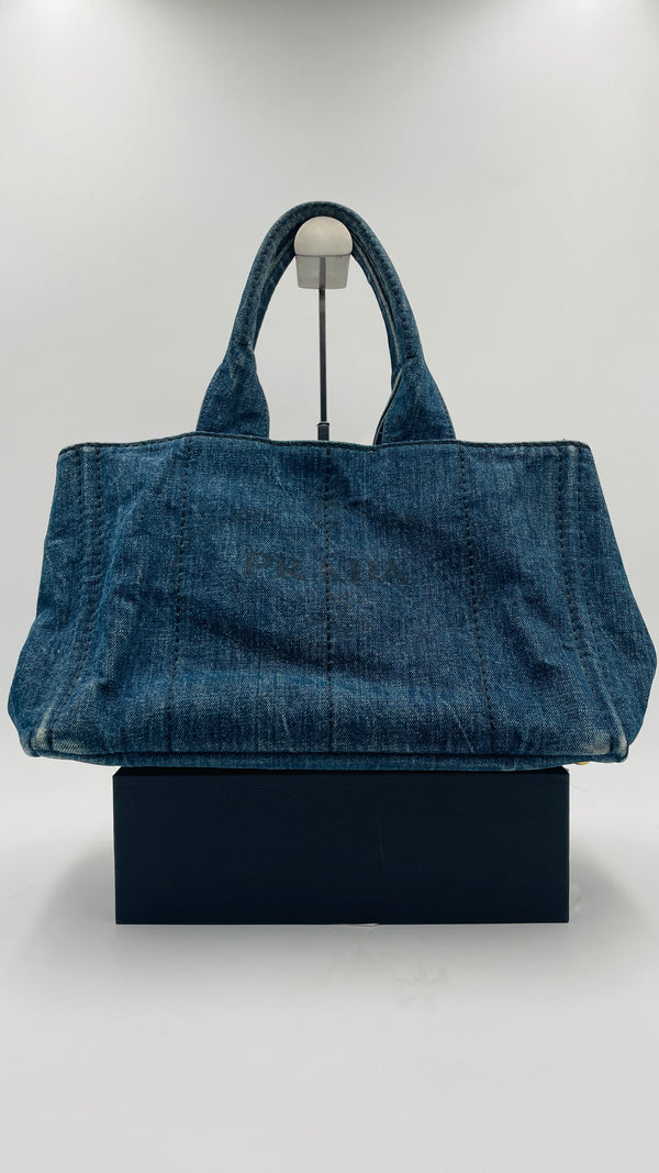 Borsa shopper in denim