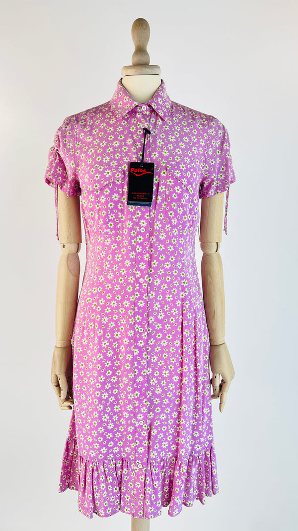 Chemisier midi a fiori con cartellino