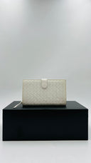 Portafoglio intrecciato bianco BOTTEGA VENETA