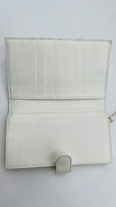 Portafoglio intrecciato bianco BOTTEGA VENETA