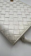 Portafoglio intrecciato bianco BOTTEGA VENETA