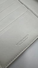 Portafoglio intrecciato bianco BOTTEGA VENETA