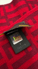Sciarpa rossa monogram FENDI