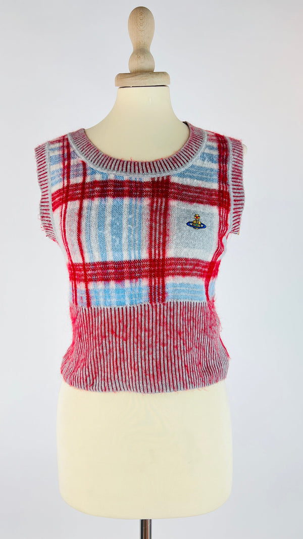 Gilet corto tartan