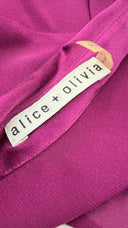 Camicia in seta melanzana ALICE+OLIVIA