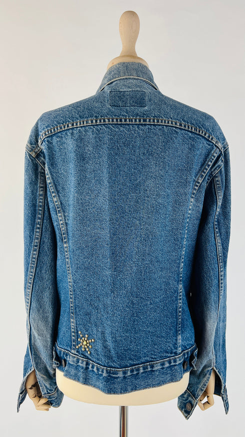 Giacca jeans borchie