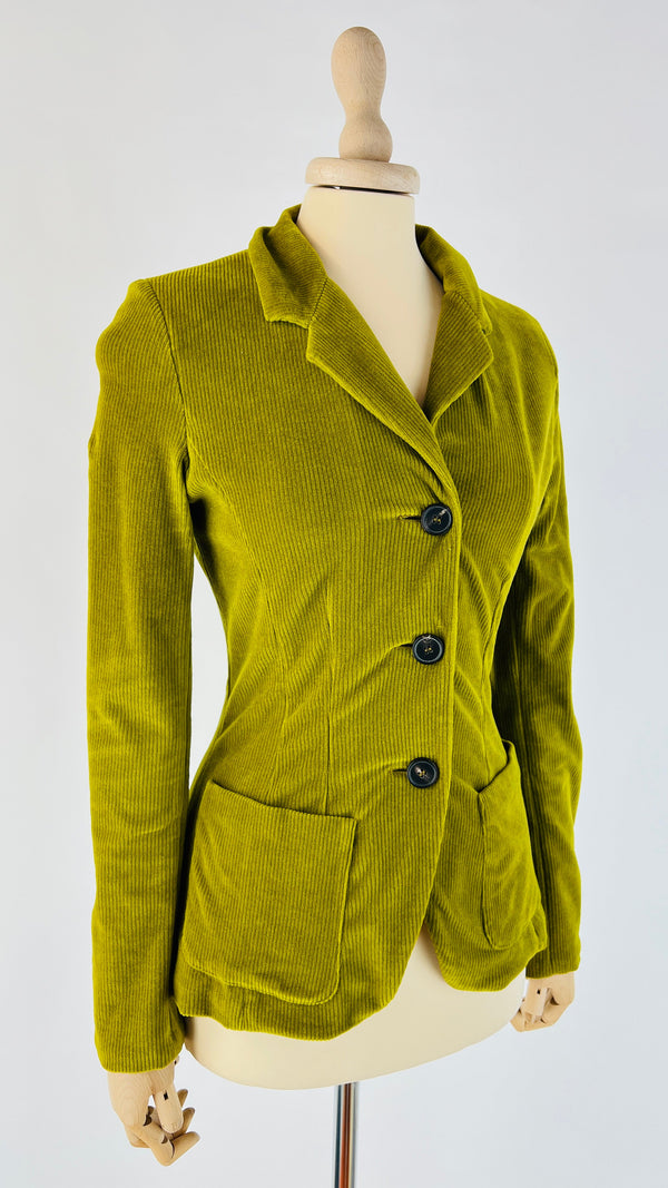Blazer sfiancato costine