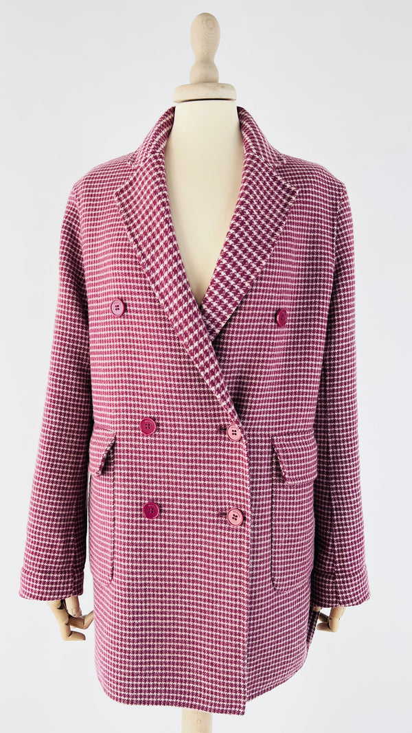 Cappotto corto pied poule