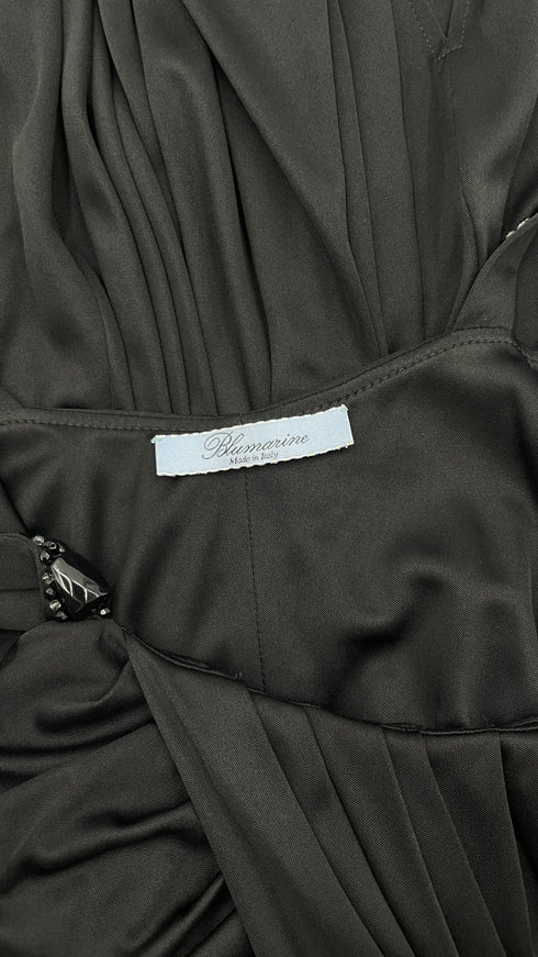 Abito midi con spalline gioiello