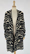 Cardigan animalier bianco e nero