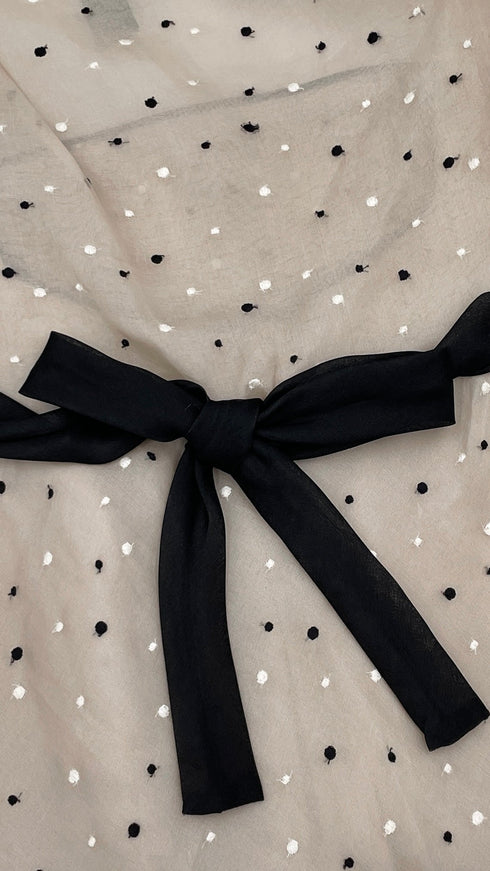 Abito midi in organza