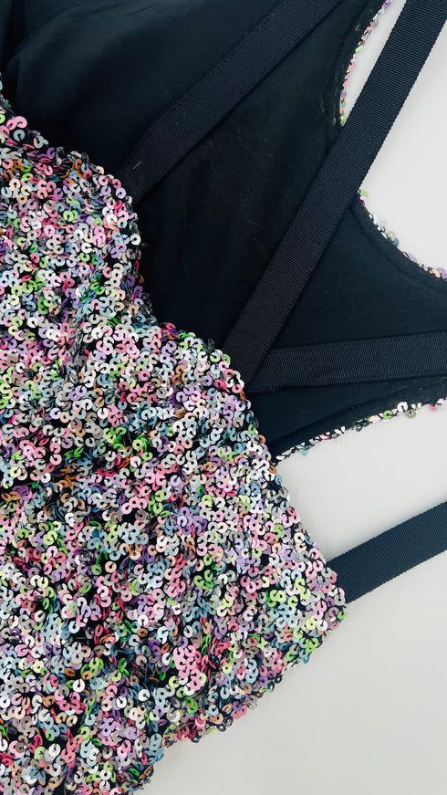 Abito corto Paillettes