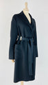 Cappotto con cintura nero