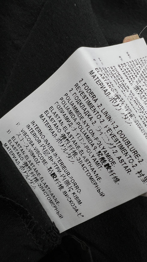 Tubino nero drappeggiato