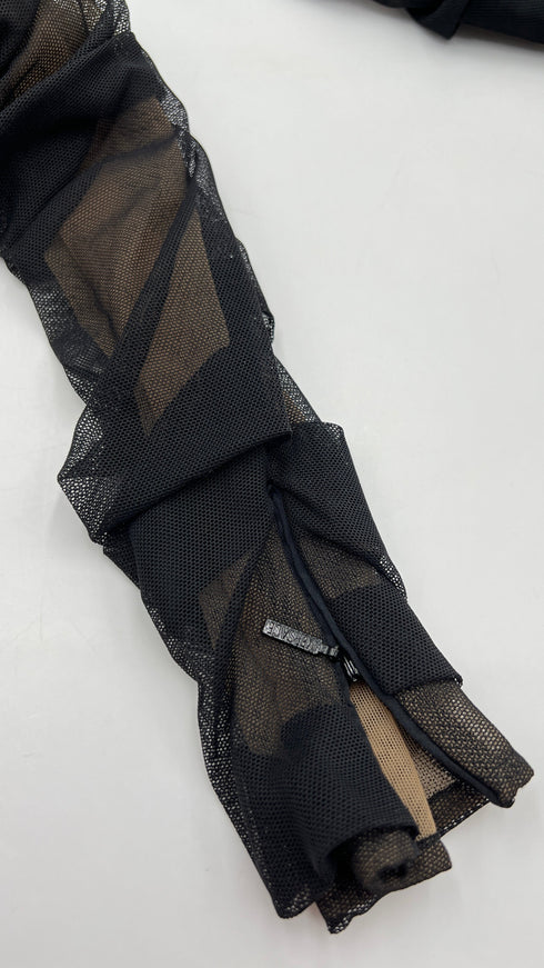 Tubino nero drappeggiato