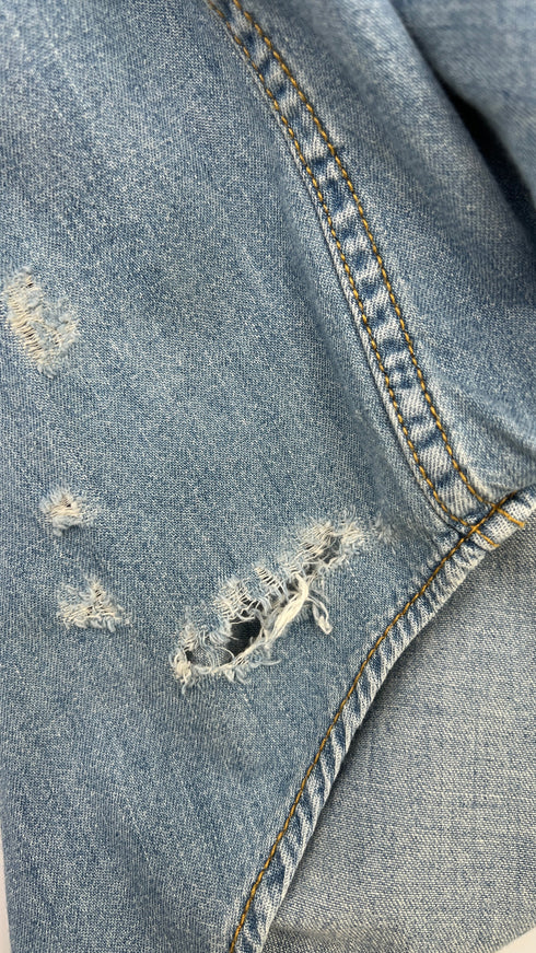 Camicia in denim con strappi