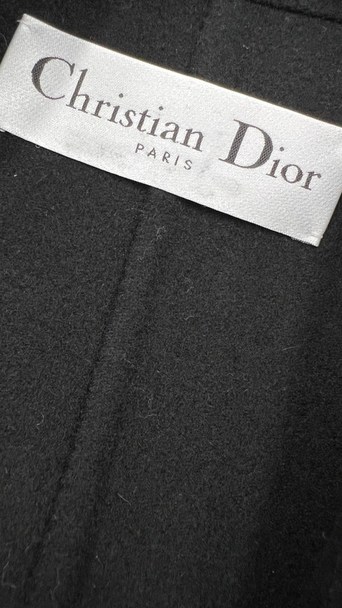 Cappotto con cintura nero