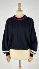 Maglione profili rossi OF.handmade