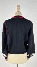 Maglione profili rossi OF.handmade