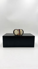 Cintura biaco panna con maxi fibbia CHRISTIAN DIOR