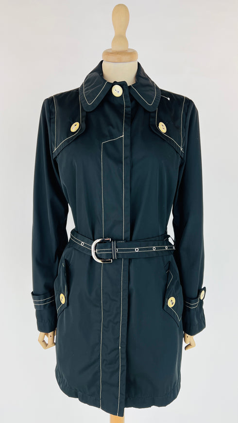 Trench sfoderato satin con cinta