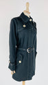 Trench sfoderato satin con cinta