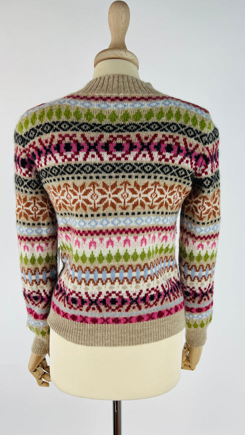 Maglione girocollo fair isle