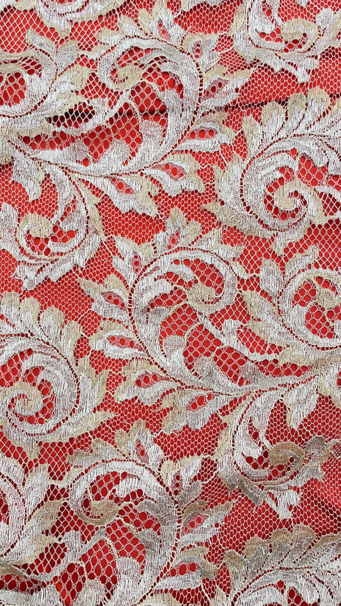 Abito midi retro in pizzo