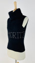 Gilet con scritta in strass