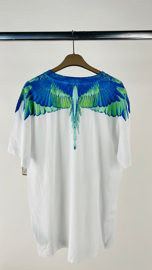 T-shirt collo piume