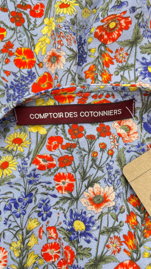 Top incrociato a fiori