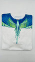 T-shirt collo piume