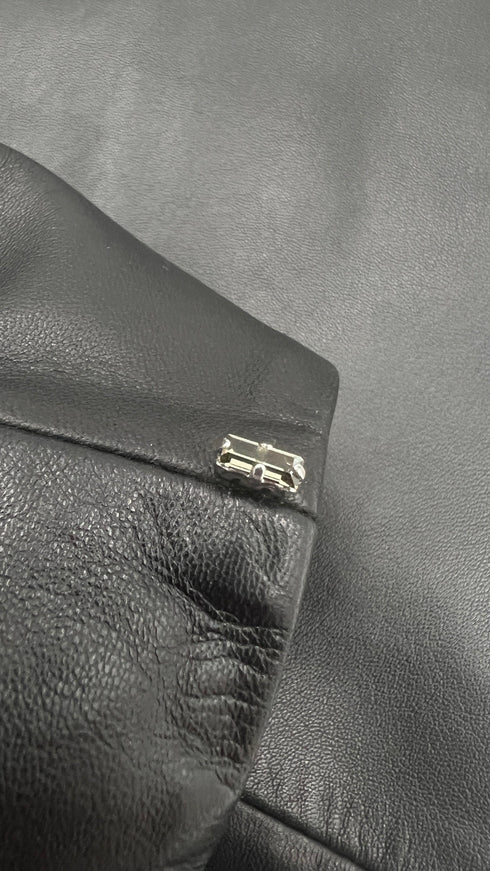 Abito midi in pelle