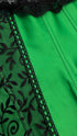 Bustier verde con pizzo